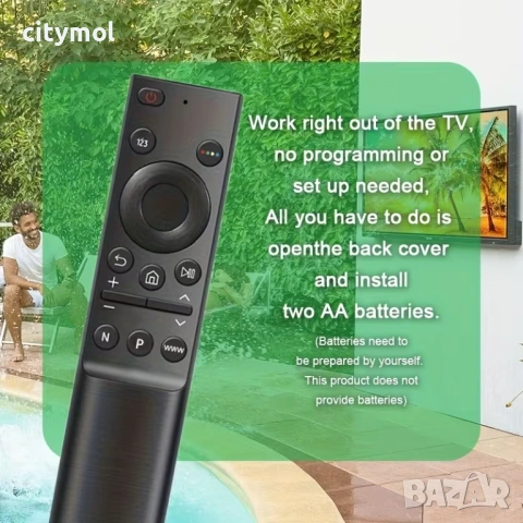 Универсално дистанционно за Samsung Smart TV – работи с LCD/LED/UHD телевизори , снимка 2 - Дистанционни - 53643797