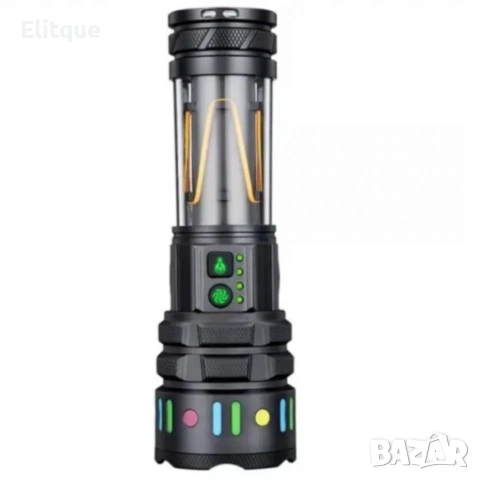 LED мощен фенер YEMAO YM-A5 – 3000 лумена, ZOOM и PowerBank, снимка 2 - Лед осветление - 53371726