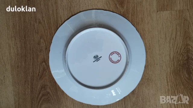 	Красива порцеланова чиния от Мон сен мишел Франция., снимка 3 - Антикварни и старинни предмети - 50613969