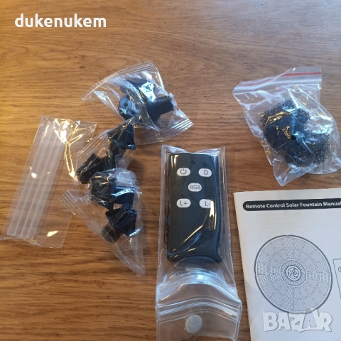 Соларен фонтан SZMP 6W с дистанционно управление – LED, 4000mAh, снимка 10 - Друга електроника - 53240052