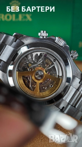 Rolex Daytona 126506 Platinum Ice Blue Diamond Baguette Dial часовник, снимка 7 - Мъжки - 51472012