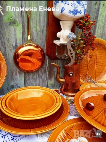 Керамичен комплект Gien France , снимка 5 - Сервизи - 53092492