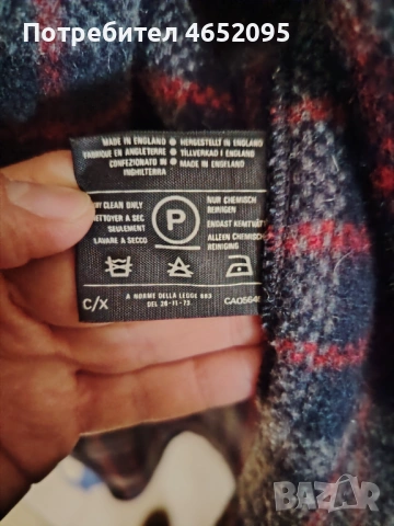 Оригинално Мъжко вълнено палто Gloverall с качулка, снимка 6 - Палта - 53298848