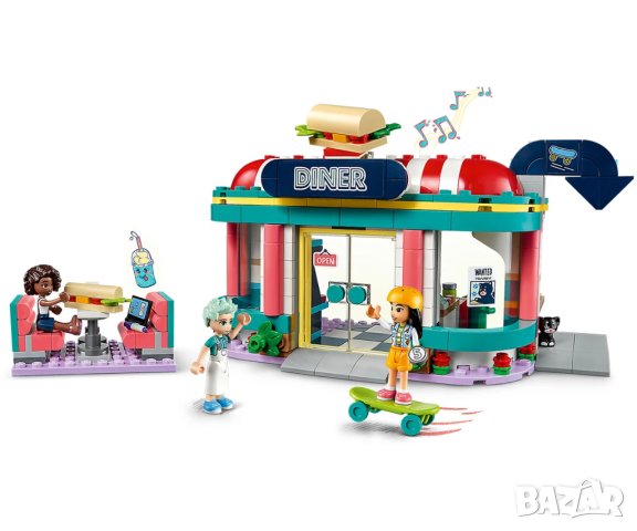 LEGO® Friends 41728 - Ресторант в центъра на Хартлейк, снимка 3 - Конструктори - 41341214