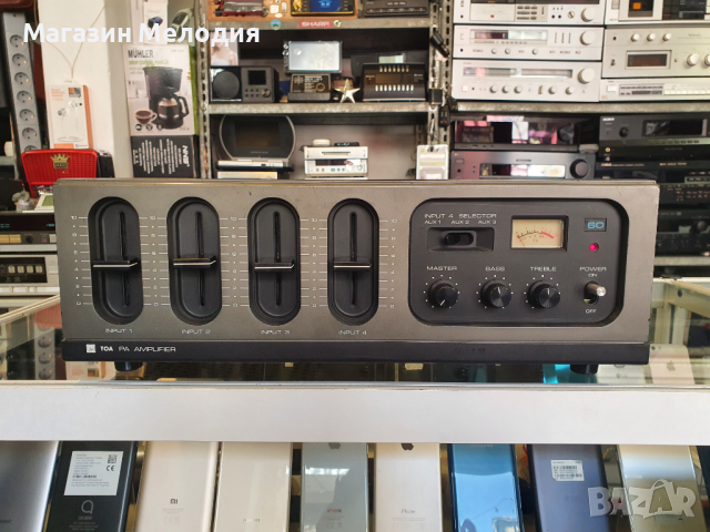 Усилвател за обществено ползване PA Amplifier TA-406 В отлично техническо състояние, много добър вън