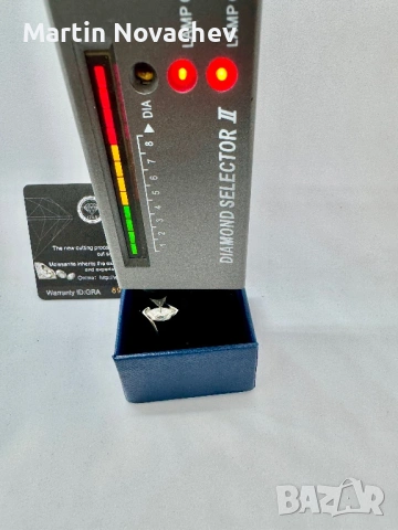 Сребърен пръстен с мойсанит (Диамант) 2.5 карата, снимка 10 - Пръстени - 53540928