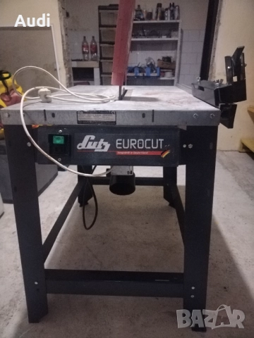 LUTZ голям немски стационарен циркуляр с режещ диск Ф 300мм Височина на рязане до 30mm / 3см