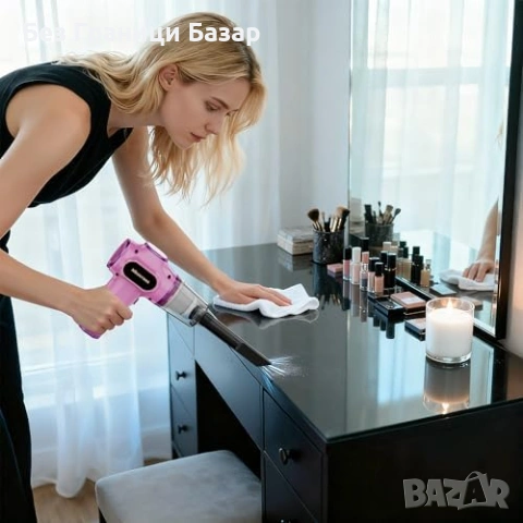 Нова Портативна прахосмукачка за кола 15000Pa, 2 филтъра, Type-C, LCD, снимка 2 - Прахосмукачки - 53369117