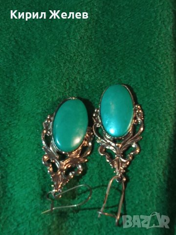 КРАСИВИ АЖУРНИ СРЕБРИСТИ ВИНТИДЖ АР НУВО СТИЛ РЕТРО АРТ ОБЕЦИ 27677, снимка 2 - Обеци - 37786304