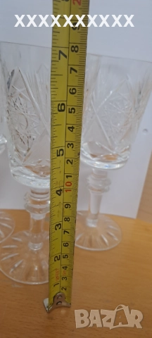 Чаши за вино оловен кристал , снимка 3 - Сервизи - 52567528