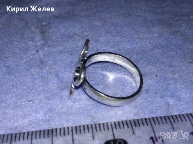 ПРЕКРАСЕН ФИГУРАЛЕН АЖУРЕН СРЕБЪРЕН АРТ ПРЪСТЕН ПЕПЕРУДА СРЕБРО 925 ПРОБА 38247, снимка 9 - Пръстени - 40920528