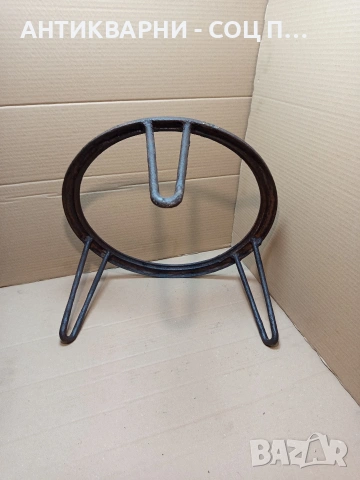 Стар Голям Ръчно Изработен Масивен Саджек Пиростия За Огнище. 4.400кг. НОМЕР 1708., снимка 5 - Антикварни и старинни предмети - 53818402