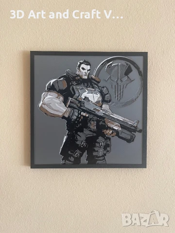 Релефна картина The Punisher – Marvel Rivals 🖤, снимка 2 - Картини - 51114956