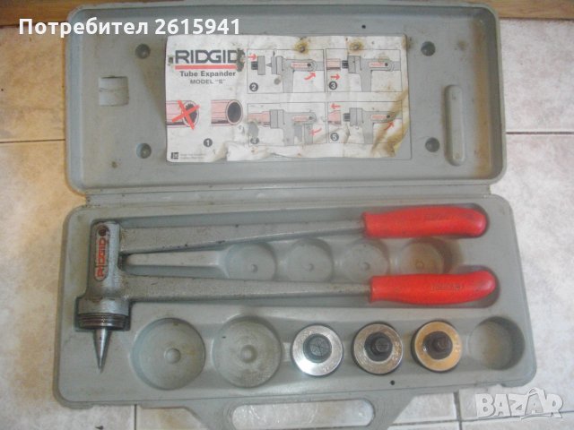 RIDGID Expander-Експандер За Разширяване-Калиброване На Тръби-22 мм-18 мм-16мм-, снимка 2 - Други инструменти - 33843259