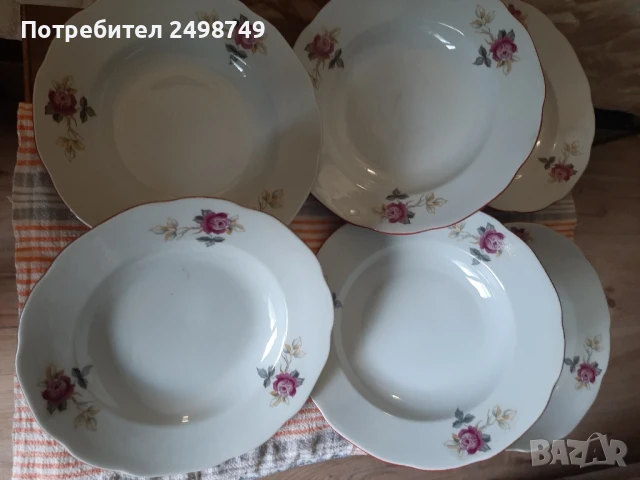 Чинии порцеланови, българско производство, НОВИ, снимка 6 - Чинии - 50475311