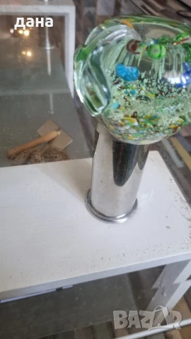 стъклена ябълка светеща в тъмното, снимка 2 - Антикварни и старинни предмети - 50646072