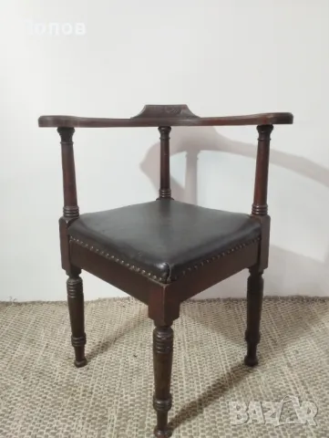 Античен офис стол, снимка 3 - Столове - 48485986