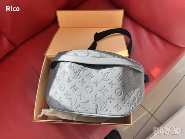 Louis Vuitton Bumbag Gray Leather , снимка 4 - Чанти - 56323024