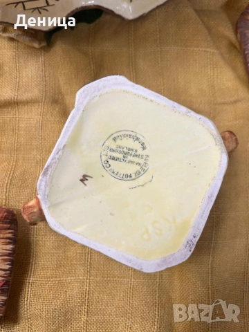 Страхотните английски къщички♥️  Чайник-23/ 15 см с чучур и дръжка Кафява захарница-10.5/8.5 см Жълт, снимка 17 - Други - 53253297