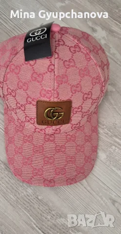 Розова шапка Gucci 