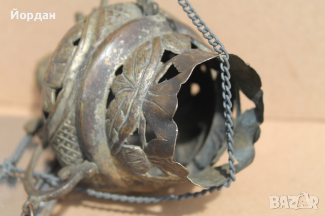 Възрожденско сребърно кандило , снимка 7 - Антикварни и старинни предмети - 36335496