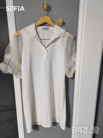 Рокля риза М размер, снимка 2 - Рокли - 41553275