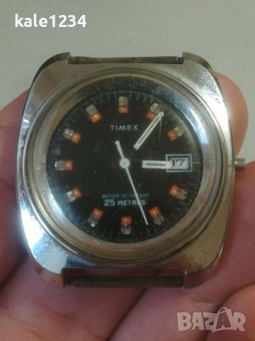 Мъжки часовник TIMEX. Vintage watch. Ретро модел. Механичен механизъм , снимка 2 - Мъжки - 40587776