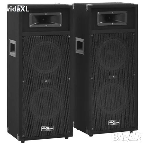 vidaXL Професионални пасивни Hifi говорители за сцена 2 бр 1000W черни（SKU: 70102）, снимка 2 - Аудиосистеми - 56135326