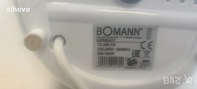 Тостер Bomann TA 246 CB, снимка 3 - Тостери - 55817763