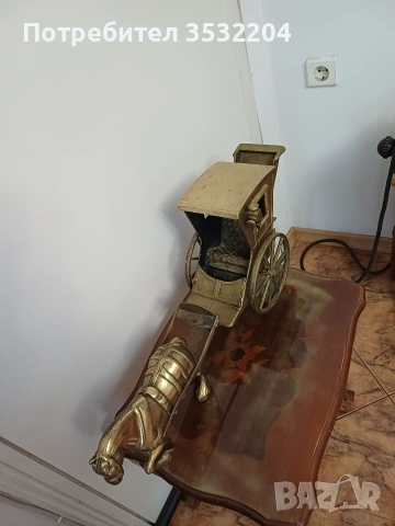 Масивна бронзова карета, снимка 3 - Антикварни и старинни предмети - 53431738