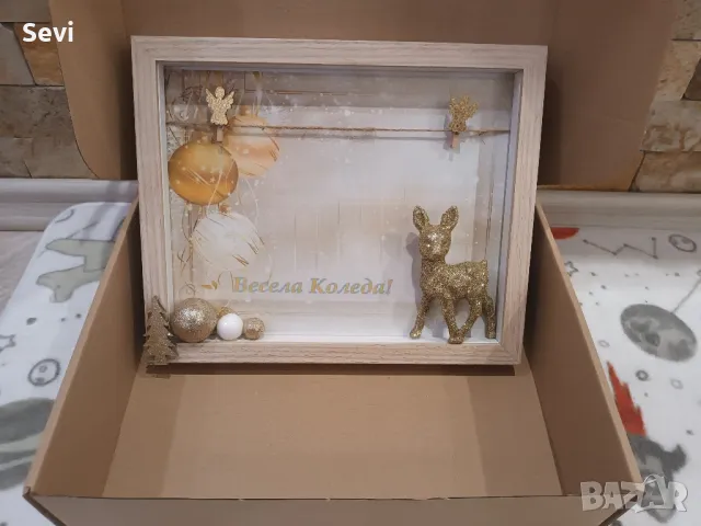 Коледна рамка с 3Д декорация!, снимка 7 - Декорация за дома - 47345819