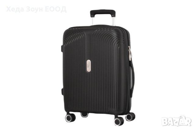 Куфар Малък Полипропилен 56 х 40 х 21 см Черен/Сив/Розов/Бордо, снимка 1