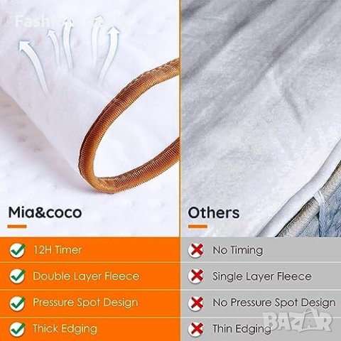 Нова топла електрическа Подложка Защита от Прегряване 150x80cm Подарък Дом, снимка 5 - Други стоки за дома - 42719520