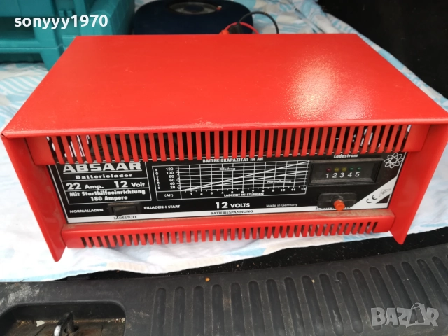 ABSAAR BIG CHARGER 22A-12V+START 180A ВНОС SWISS 3010251552, снимка 2 - Аксесоари и консумативи - 52236563