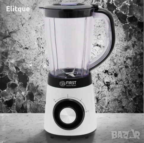 Блендер с мощност 500W, Пулс функция, 2 нива на скорост, 4 остриета от неръждаема стомана FIRST, снимка 3 - Друга електроника - 52854705