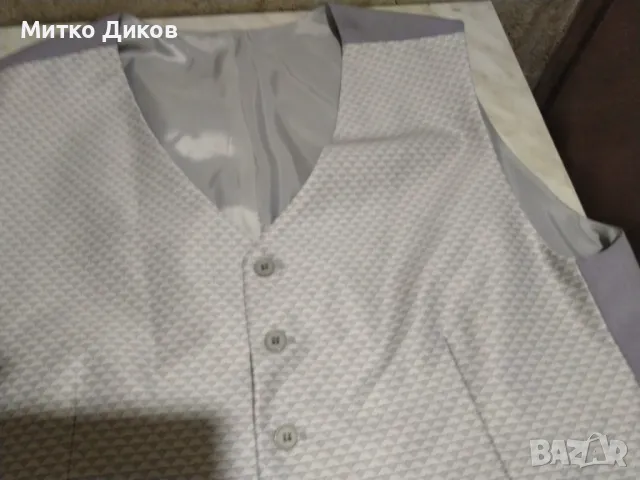 елегантен елек нов ЦЕРЕМОНИАЛНА ЖИЛЕТКА В СИВО размер М-Л, снимка 3 - Костюми - 48513341