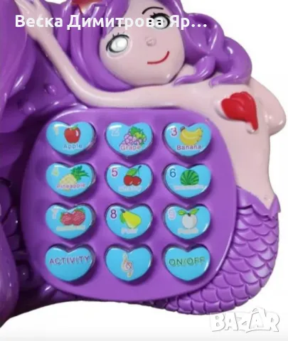 Интерактивен детски музикален телефон със светлини и звуци на сирена, снимка 3 - Други - 48434204
