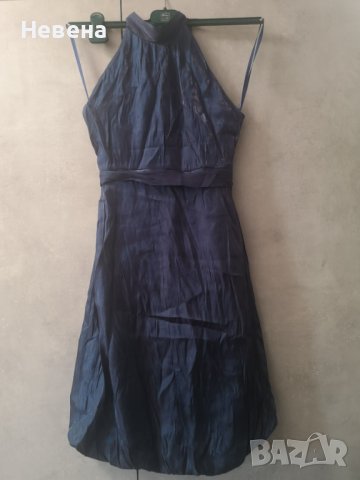 Синя рокля нова елегантна XS-S , снимка 1 - Рокли - 40914258