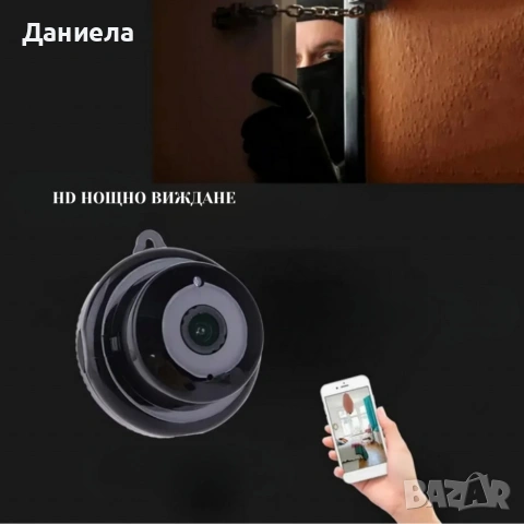WiFi двойна IP камера за фасунга – Full HD 1080P, 355°, снимка 3 - IP камери - 53094685