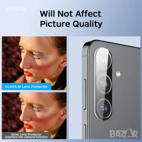 GLASS-M (2+2) протектор за екран+протектор за камера за Samsung Galaxy S24+/S24 Plus, снимка 4 - Фолия, протектори - 50032459