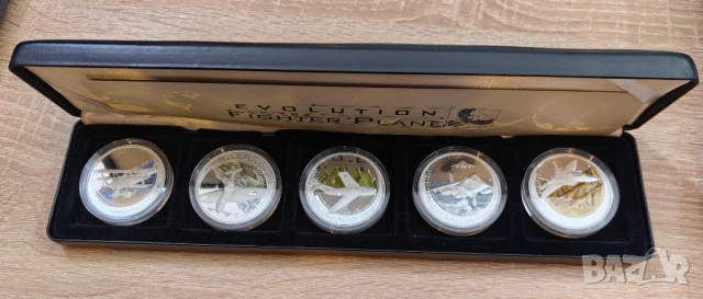 5 броя х 1 оз. Тувалу 2005 г. Изтребители