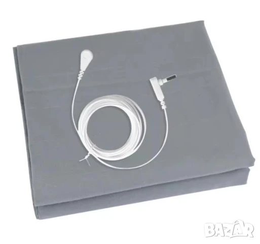 Заземяваща Aнтистатична Надматрачна Подложка за Заземяване на Леглото Платнище с 10% Сребърни Нишки, снимка 2 - Други - 50896494