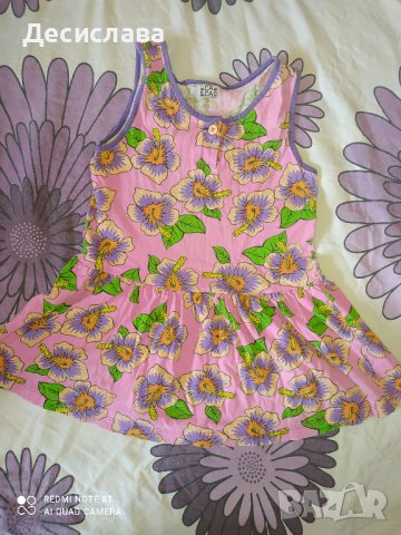 Детска памучна рокля, снимка 1