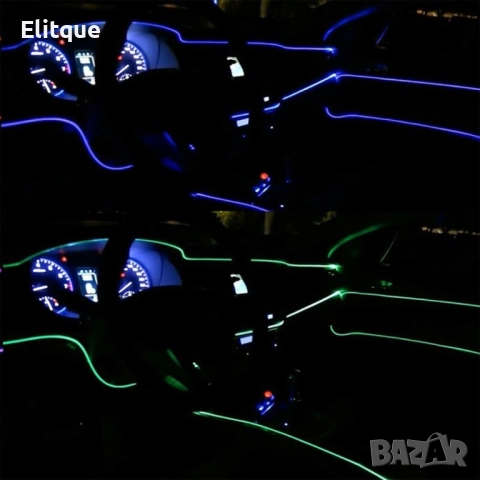 Автомобилна светеща лента, ел. проводник , снимка 8 - Декорация за дома - 52904635