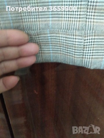 Дамски елегантен панталон,каре, размер М, с маншет, снимка 5 - Панталони - 41141926