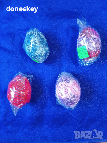 Яйца от акрил големи с особени шарки, снимка 2 - Ръчно изработени сувенири - 44694800