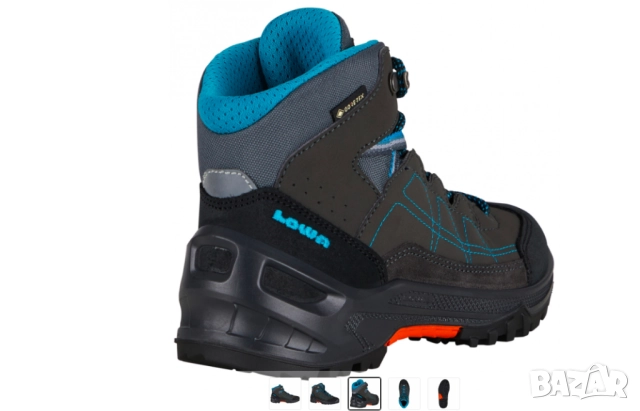 детски туристически обувки Lowa - Approach GTX MID Junior номер 39,5-40 водоустойчиви , снимка 5 - Детски обувки - 52436916