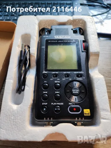 Продавам Tascam DR-100mk III Linear PCM recorder , снимка 2 - Ресийвъри, усилватели, смесителни пултове - 55795676