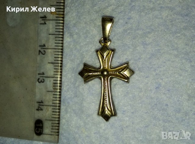 СТИЛНО ОРНАМЕНТИРАНО СРЕБЪРНО НАГРЪДНО КРЪСТЧЕ СРЕБРО 925 КРЪСТ МАЙСТОРСКА ИЗРАБОТКА 39930, снимка 4 - Колиета, медальони, синджири - 42425169