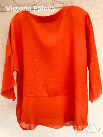 Ленена блуза/туника MARC ABBAS, снимка 8 - Корсети, бюстиета, топове - 40958999